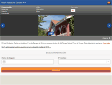 Tablet Screenshot of hotelazabachecardes.com